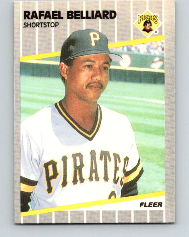 1989 Fleer #201 Rafael Belliard Mint Pittsburgh Pirates