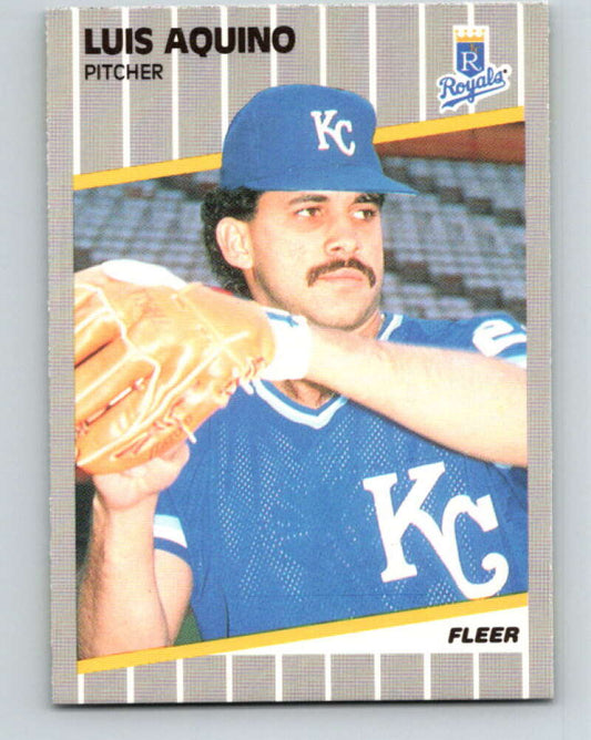 1989 Fleer #275 Luis Aquino Mint Kansas City Royals