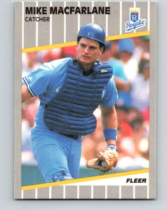 1989 Fleer #287 Mike MacFarlane Mint RC Rookie Kansas City Royals