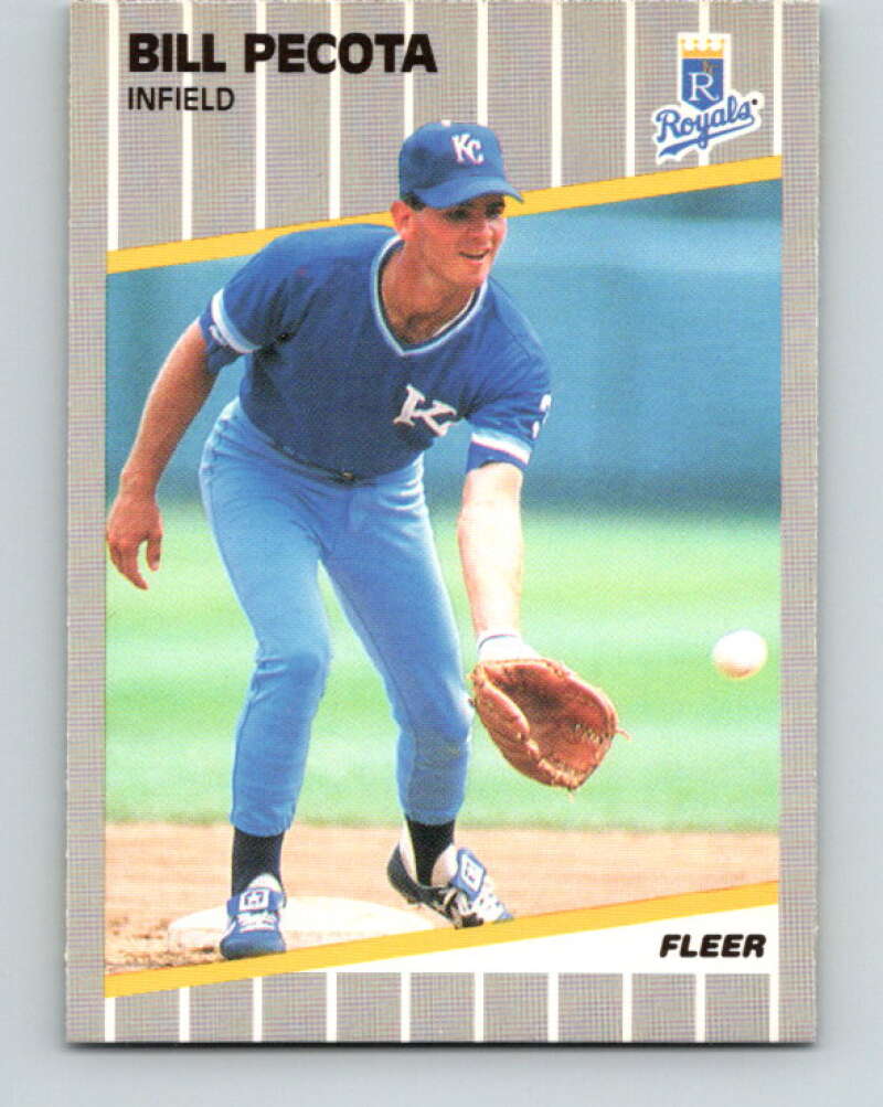 1989 Fleer #289 Bill Pecota UER Mint Kansas City Royals