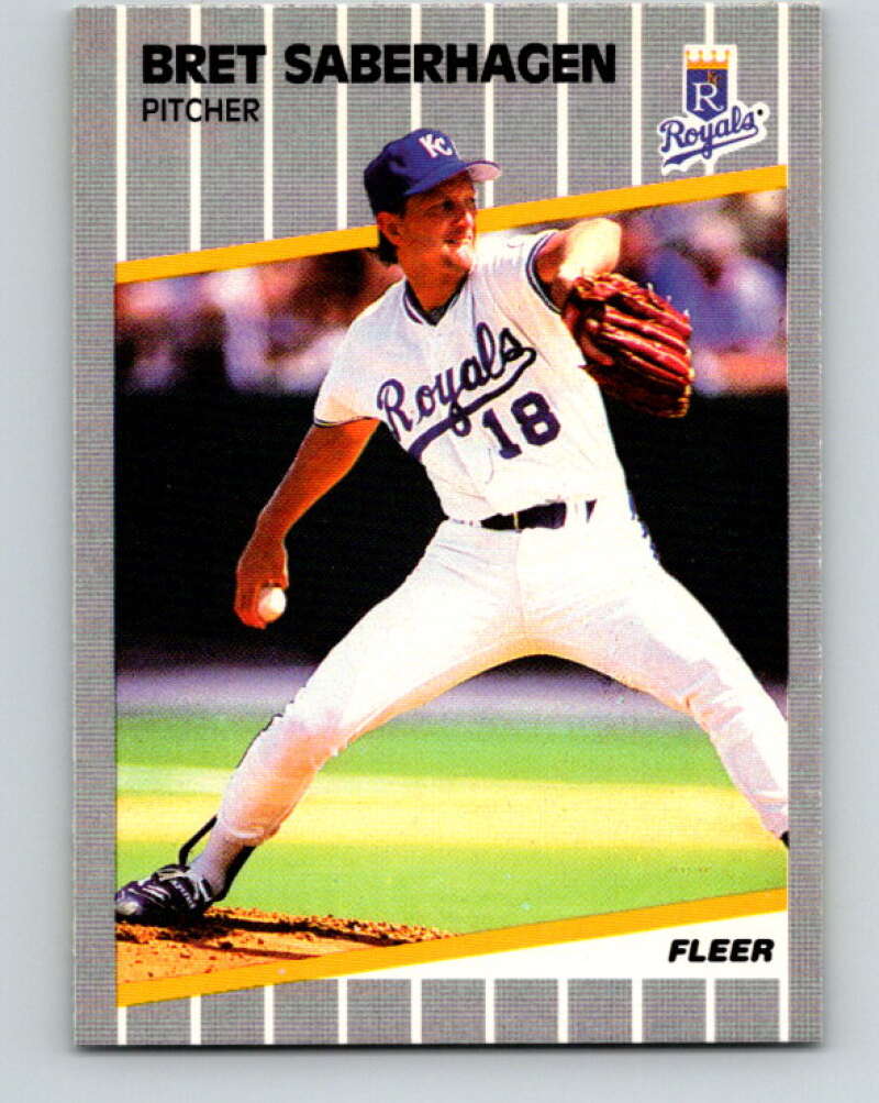 1989 Fleer #291 Bret Saberhagen Mint Kansas City Royals