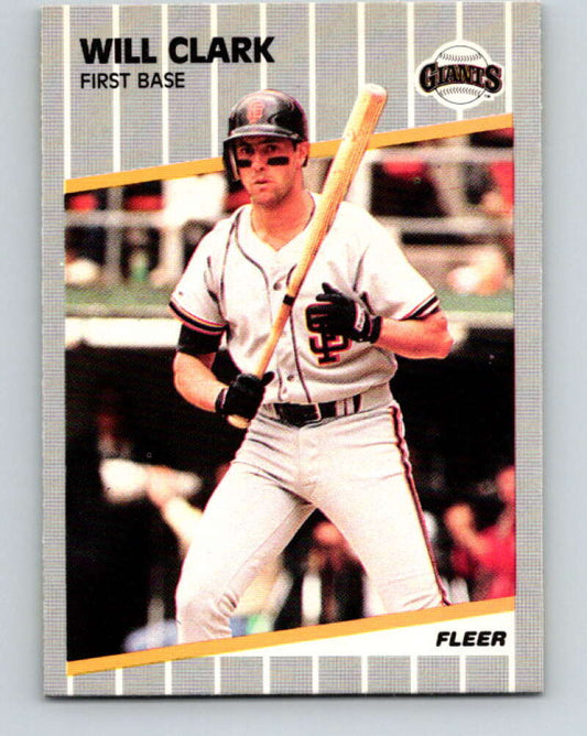 1989 Fleer #325 Will Clark Mint San Francisco Giants