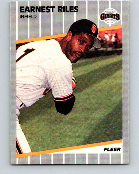 1989 Fleer #341 Ernest Riles Mint San Francisco Giants