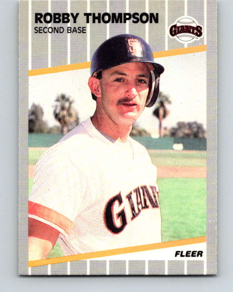 1989 Fleer #344 Robby Thompson UER Mint San Francisco Giants