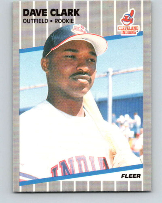 1989 Fleer #402 Dave Clark UER Mint Cleveland Indians