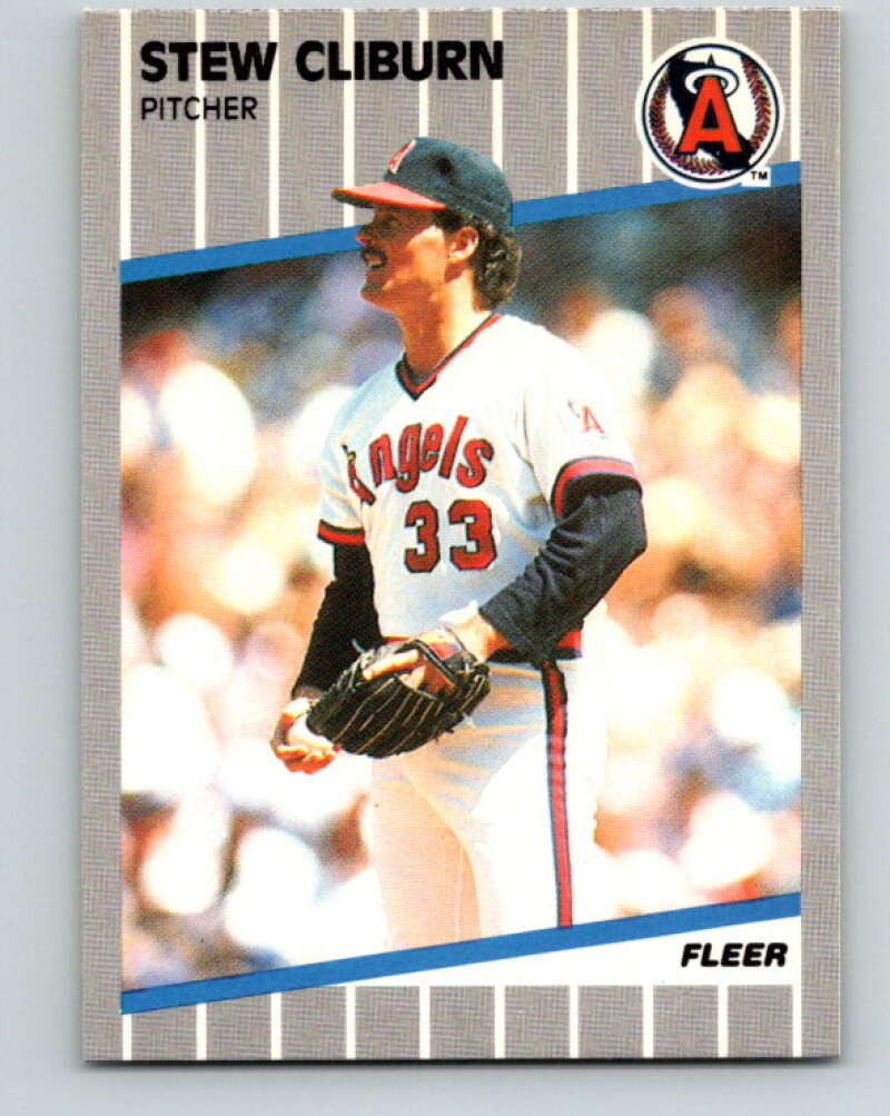 1989 Fleer #471 Stew Cliburn Mint California Angels