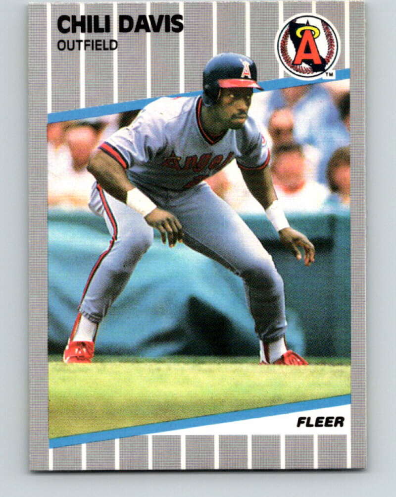 1989 Fleer #474 Chili Davis Mint California Angels