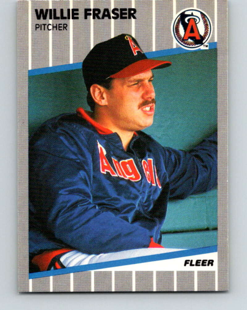 1989 Fleer #478 Willie Fraser Mint California Angels