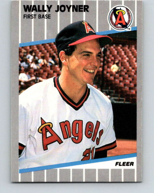 1989 Fleer #481 Wally Joyner UER Mint California Angels