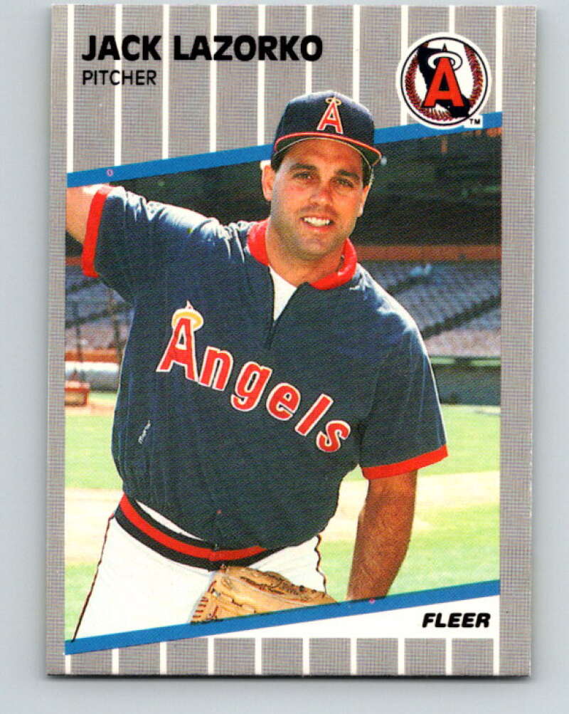 1989 Fleer #482 Jack Lazorko Mint California Angels