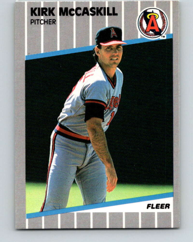 1989 Fleer #483 Kirk McCaskill Mint California Angels