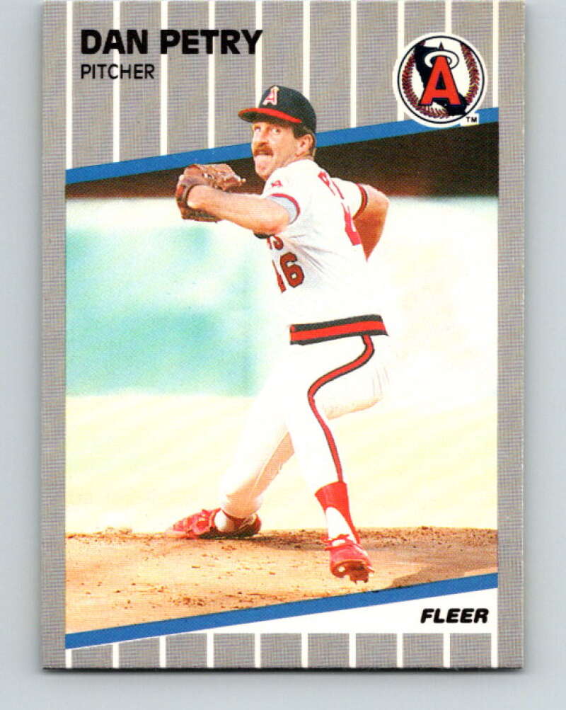 1989 Fleer #486 Dan Petry Mint California Angels