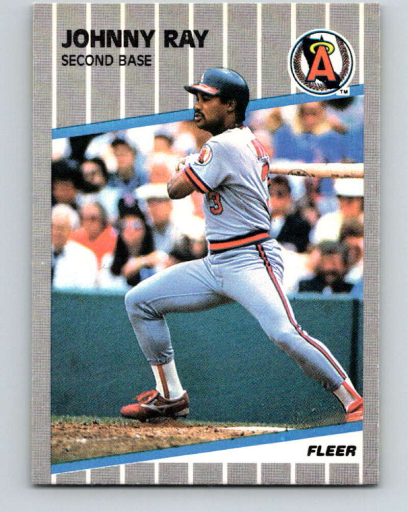 1989 Fleer #487 Johnny Ray Mint California Angels