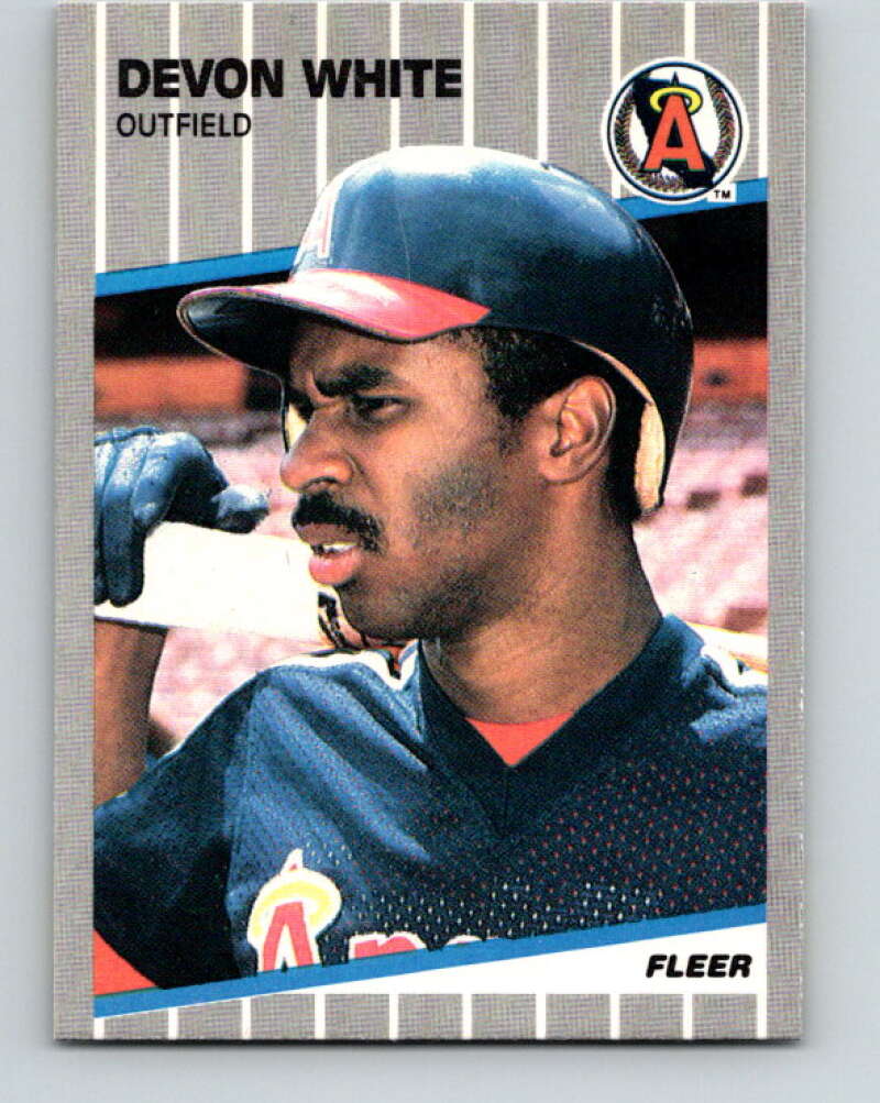 1989 Fleer #489 Devon White Mint California Angels