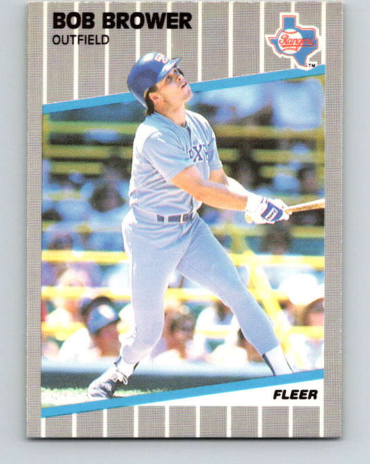 1989 Fleer #514 Bob Brower Mint Texas Rangers