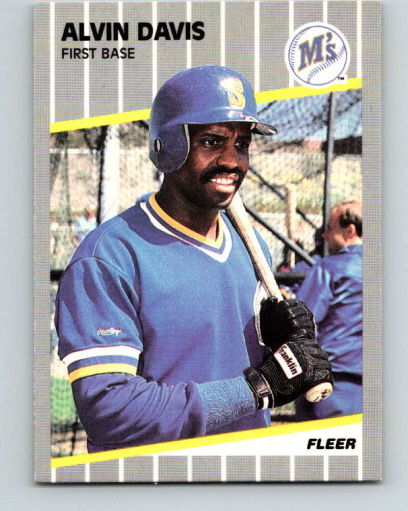 1989 Fleer #546 Alvin Davis Mint Seattle Mariners