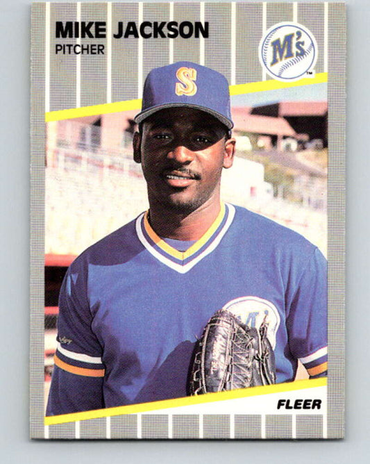 1989 Fleer #550 Mike Jackson UER Mint Seattle Mariners