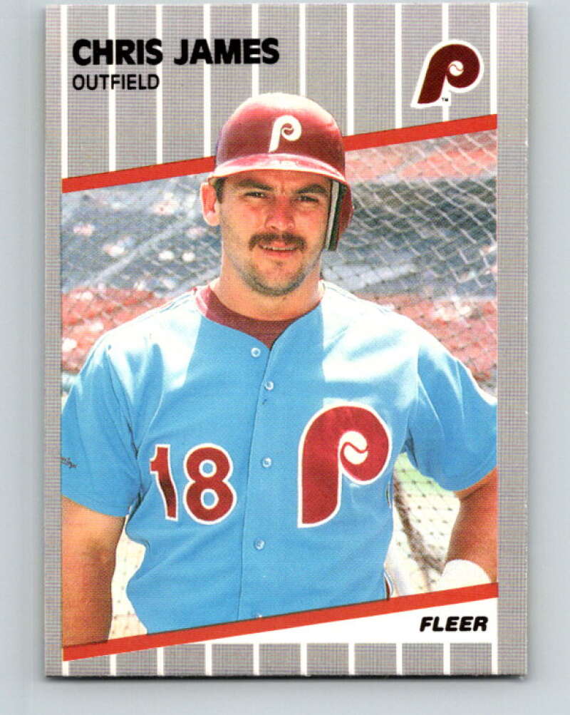 1989 Fleer #572 Chris James Mint Philadelphia Phillies