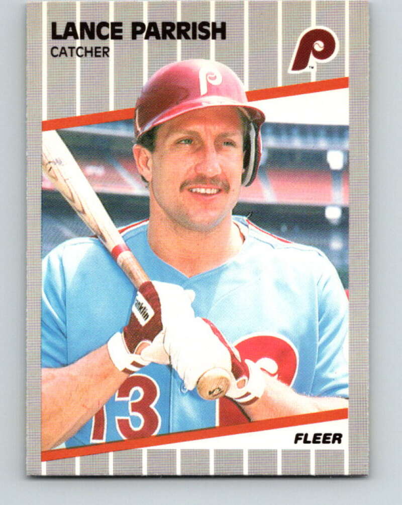 1989 Fleer #578 Lance Parrish Mint Philadelphia Phillies