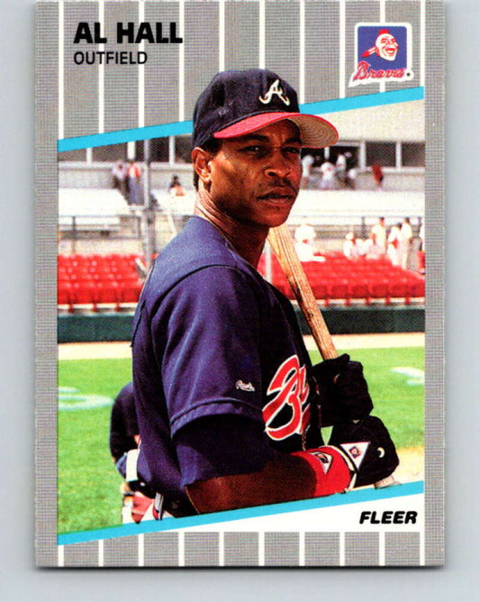 1989 Fleer #593 Albert Hall Mint Atlanta Braves