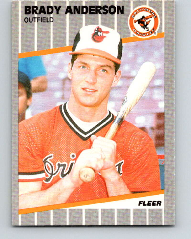 1989 Fleer #606 Brady Anderson Mint RC Rookie Baltimore Orioles