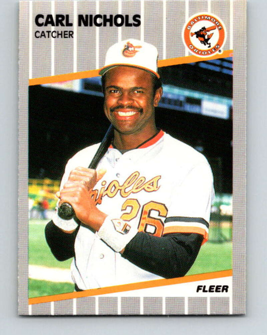 1989 Fleer #612 Carl Nichols UER Mint Baltimore Orioles