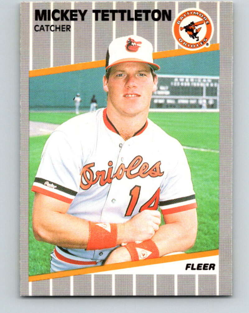 1989 Fleer #623 Mickey Tettleton Mint Baltimore Orioles