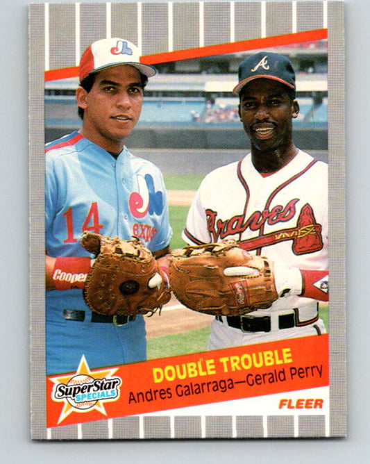 1989 Fleer #638 Andres Galarraga/Gerald Perry Double Trouble UER