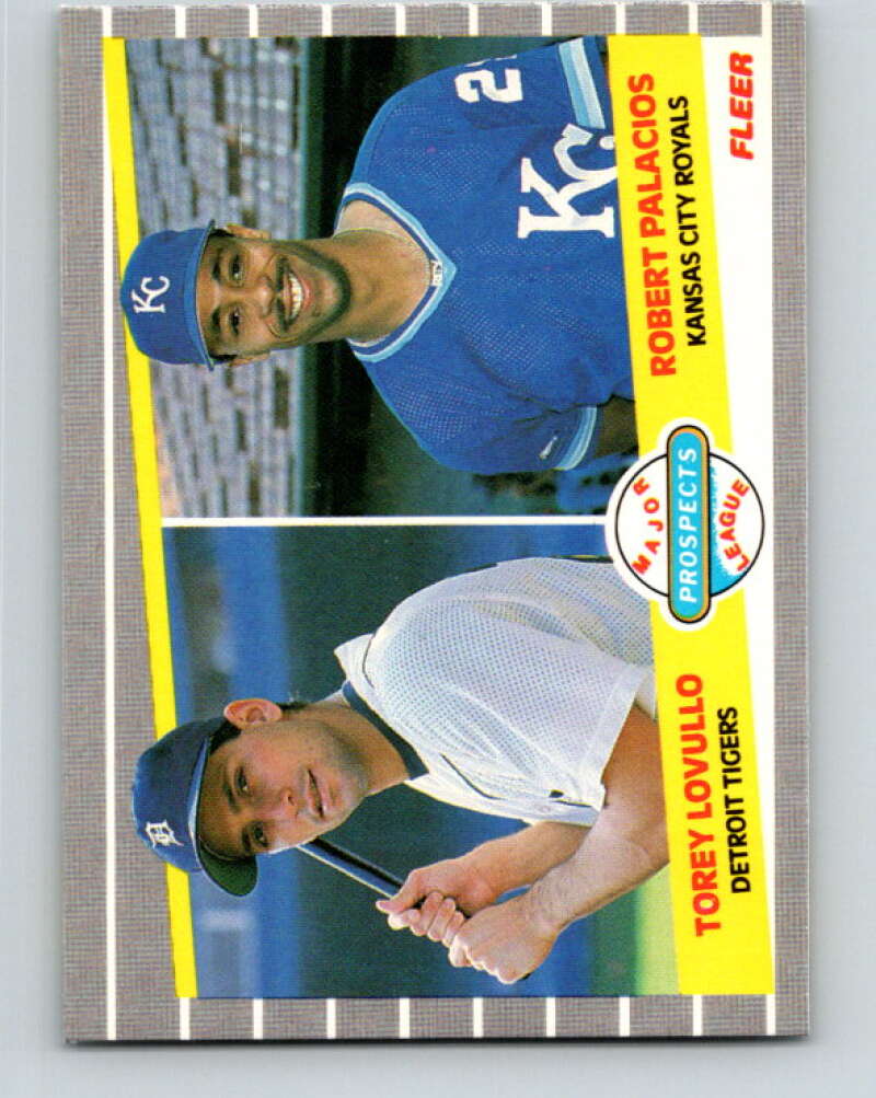 1989 Fleer #648 Torey Lovullo/Robert Palacios Prospects Mint RC Rookie