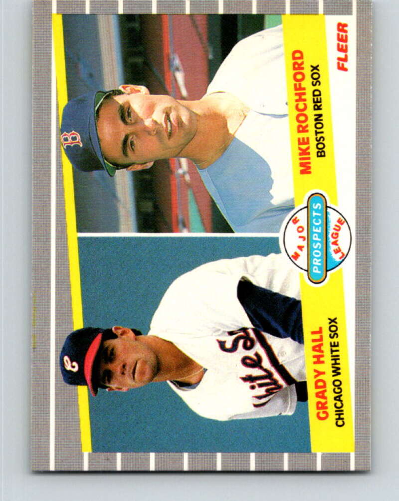 1989 Fleer #650 Grady Hall/Mike Rochford Prospects Mint RC Rookie