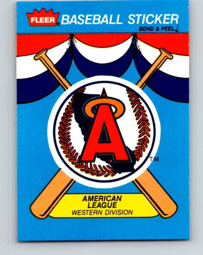 1989 Fleer Team Stickers #NNO California Angels Mint California Angels