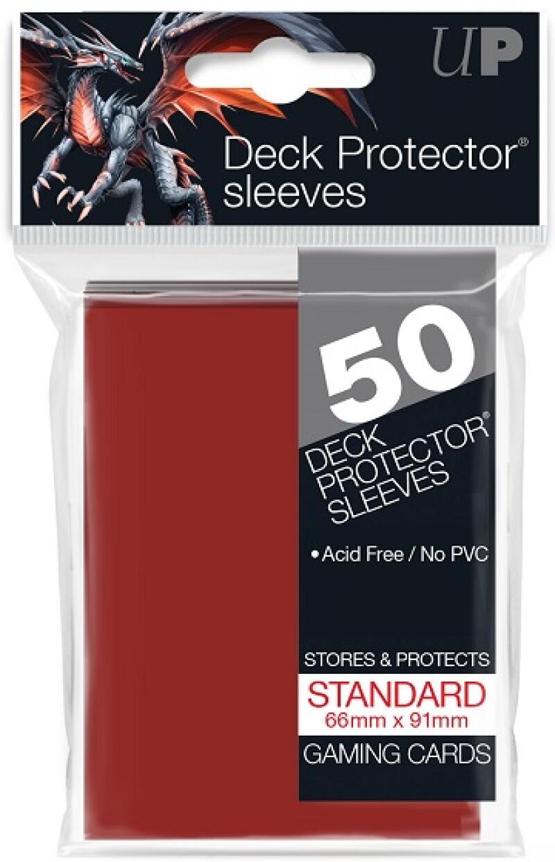 Ultra Pro Deck Protector Sleeves 50ct Pack - Gaming Cards - Red