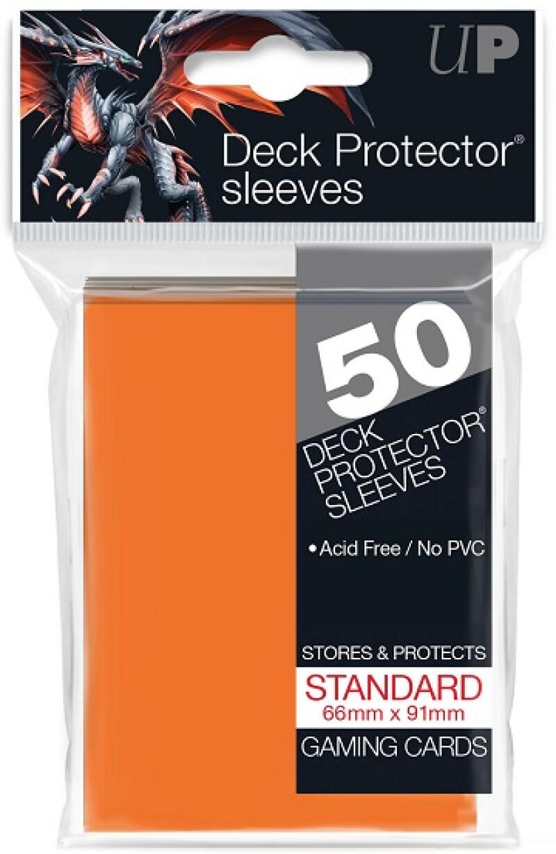 Ultra Pro Deck Protector Sleeves 50ct Pack - Gaming Cards - Orange