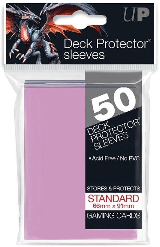 Ultra Pro Deck Protector Sleeves 50ct Pack - Gaming Cards - Pink