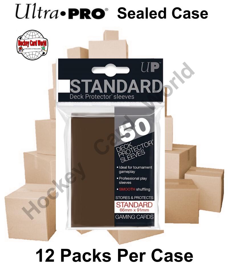 Ultra Pro Deck Protector Sleeves (Brown) 12 Pack CASE - 600 Sleeves Image 1