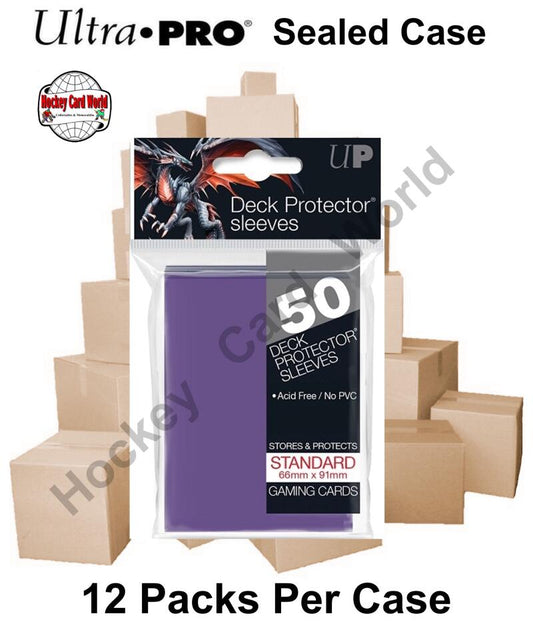 Ultra Pro Deck Protector Sleeves (Purple) 12 Pack CASE - 600 Sleeves