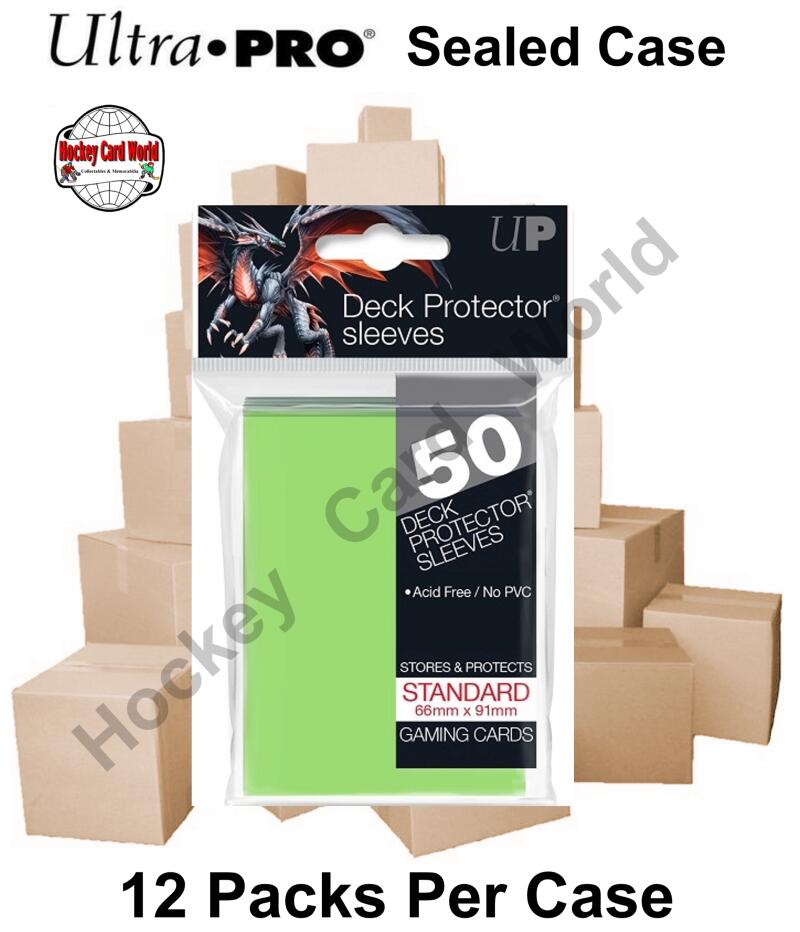 Ultra Pro Deck Protector Sleeves (Lime Green) 12 Pack CASE - 600 Sleeves Image 1