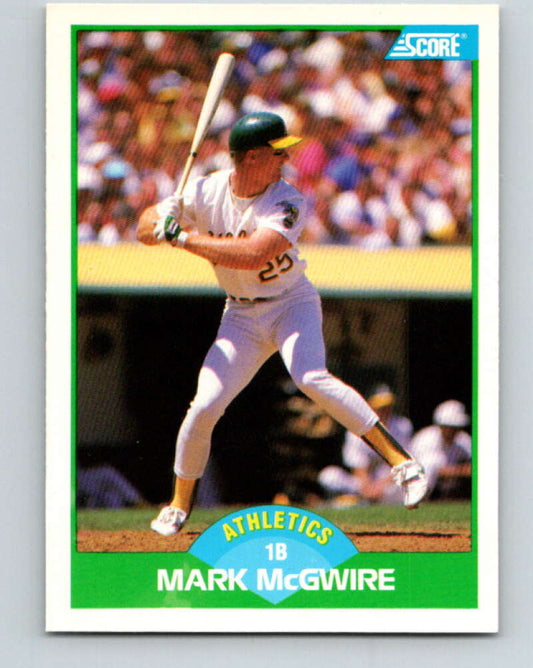 1989 Score #3 Mark McGwire Mint Oakland Athletics