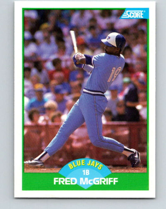 1989 Score #6 Fred McGriff Mint Toronto Blue Jays