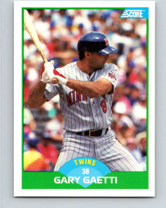 1989 Score #8 Gary Gaetti Mint Minnesota Twins