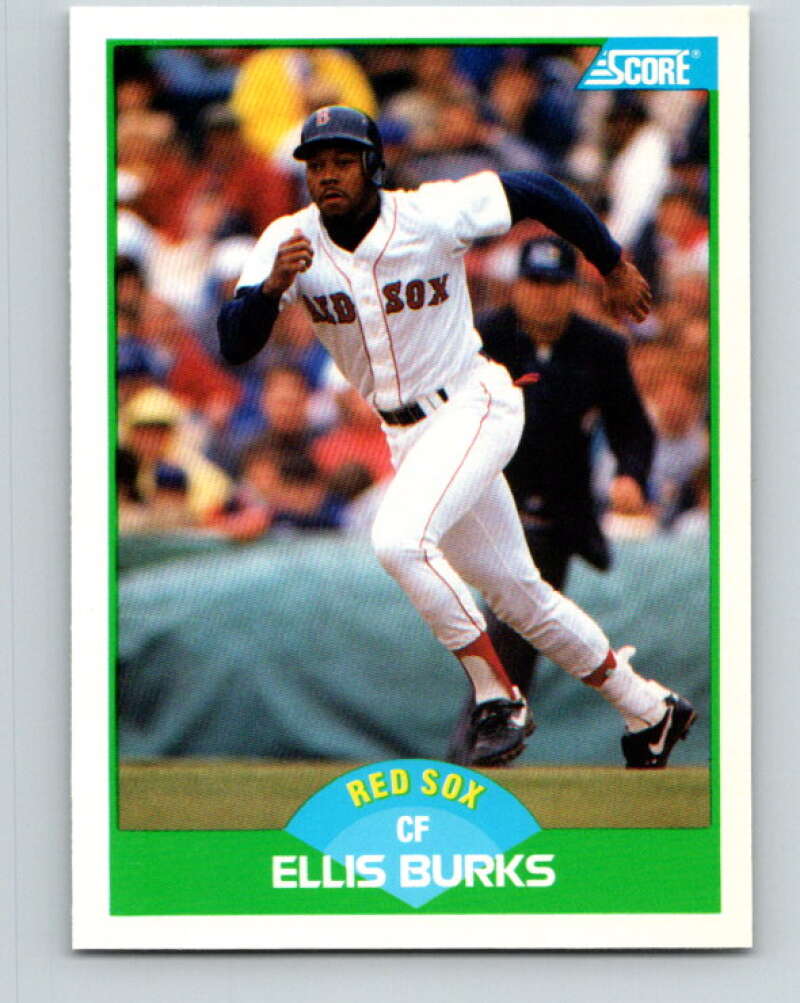 1989 Score #9 Ellis Burks Mint Boston Red Sox