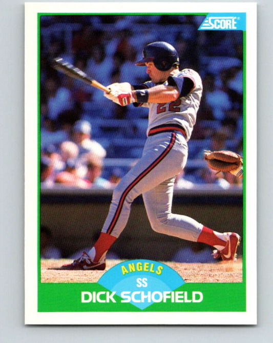 1989 Score #16 Dick Schofield Mint California Angels