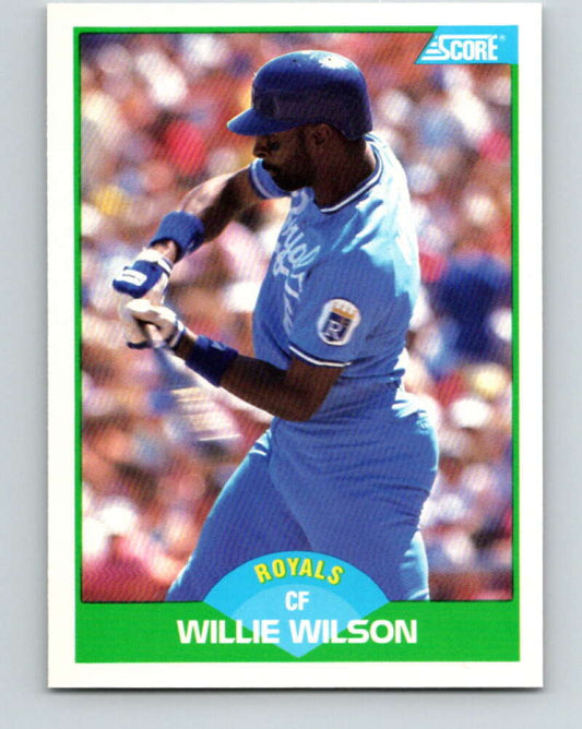 1989 Score #28 Willie Wilson Mint Kansas City Royals