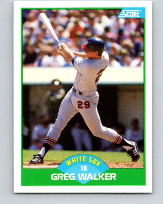 1989 Score #37 Greg Walker Mint Chicago White Sox