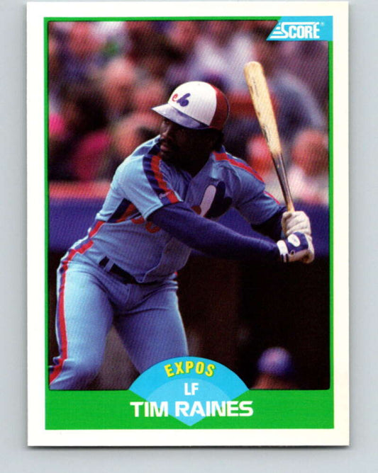 1989 Score #40 Tim Raines Mint Montreal Expos