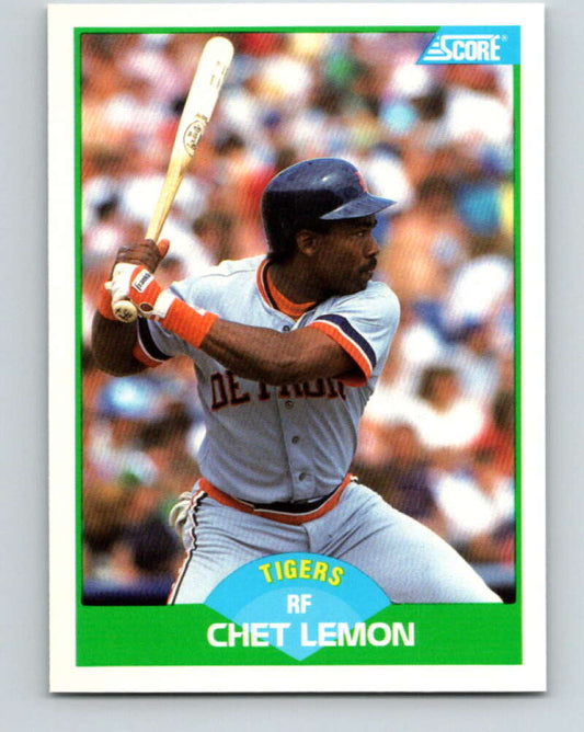 1989 Score #44 Chet Lemon Mint Detroit Tigers