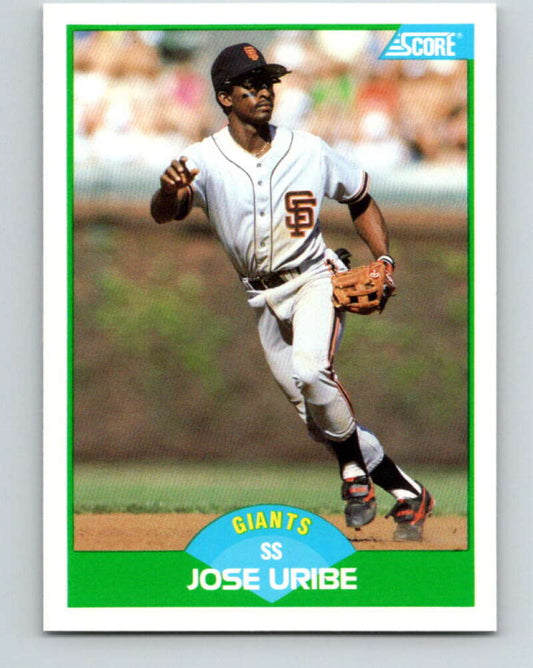 1989 Score #56 Jose Uribe Mint San Francisco Giants