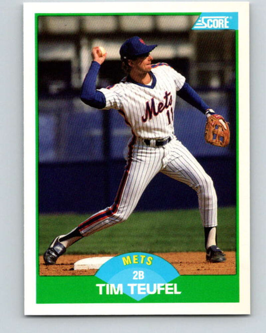 1989 Score #58 Tim Teufel Mint New York Mets