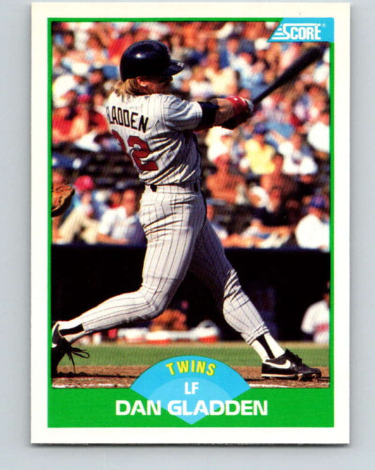 1989 Score #62 Dan Gladden Mint Minnesota Twins