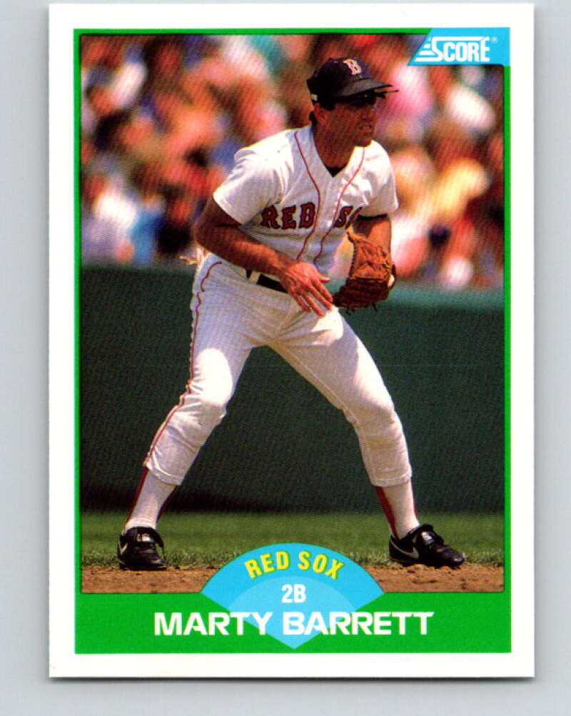 1989 Score #63 Marty Barrett Mint Boston Red Sox